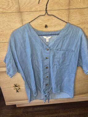 denim top